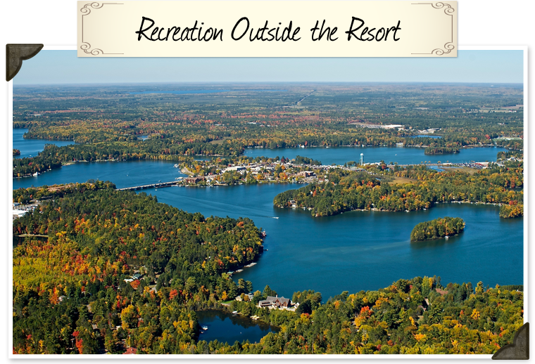 Recreation around Black's Cliff Lakeside Resort